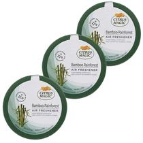 Purificador de ar Citrus Magic Solid Bamboo Rainforest, pacote com 3
