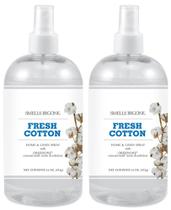 Purificador de ar e spray de linho para casa SMELLS BEGONE Fresh Cotton 480 ml, pacote com 2
