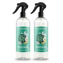 Purificador de ar em spray de linho e ambiente Caldrea Pear Blossom Agave 480 ml, pacote com 2