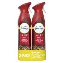 Purificador de ar Febreze Air Mist Baked Canela e Maçãs 260mL x2 Purificador de ar Febreze Air Mist Baked Canela e Maçãs 260mL x2
