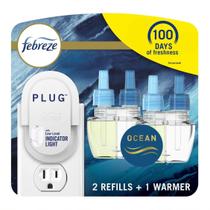 Purificador de ar Febreze Plug em perfume oceânico que combate odores