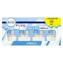 Purificador de ar Febreze Plug In Linen e recargas Sky Scent 4 Purificador de ar Febreze Plug In Linen e recargas Sky Scent 4
