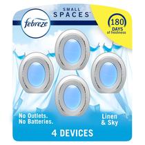 Purificador de ar Febreze Small Spaces Linen & Sky Scent 4 unidades Purificador de ar Febreze Small Spaces Linen & Sky Scent 4 unidades
