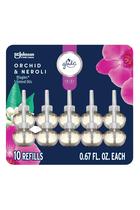 Purificador de ar Glade Plugins reabastece Orchid & Neroli 20mL x10 Purificador de ar Glade Plugins reabastece Orchid & Neroli 20mL x10