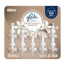 Purificador de ar Glade Plugins reabastece Sheer Vanilla 20mL x10 Purificador de ar Glade Plugins reabastece Sheer Vanilla 20mL x10