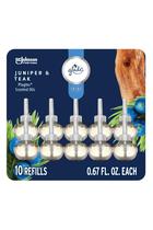 Purificador de ar Glade Plugins reabastece zimbro e teca 20 ml x 10 Purificador de ar Glade Plugins reabastece zimbro e teca 20 ml x 10