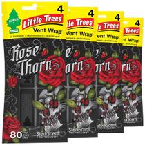 Purificador de ar Little Trees Rose Thorn Car Vent Wrap, pacote com 16