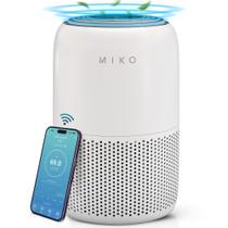 Purificador de ar MIKO H13 True HEPA Filtro 3 em 1 de 1200 pés quadrados WiFi