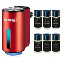 Purificador de Ar para Carro Featwell, Difusor de Aroma Inteligente com Três Modos Ajustáveis, Difusor de Ar Recarregável para Carro, Vermelho