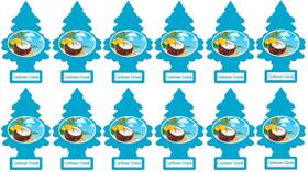 Purificador de ar para carro LITTLE TREES Caribbean Colada, pacote com 12