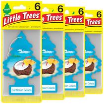 Purificador de ar para carro LITTLE TREES Caribbean Colada x24