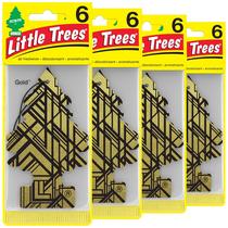 Purificador de ar para carro LITTLE TREES Gold Scent, pacote com 24