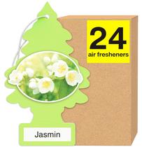 Purificador de ar para carro LITTLE TREES Jasmine Scent, pacote com 24