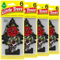 Purificador de ar para carro LITTLE TREES Rose Thorn, pacote com 24 Purificador de ar para carro LITTLE TREES Rose Thorn, pacote com 24