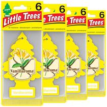 Purificador de ar para carro LITTLE TREES Vanillaroma, pacote com 24