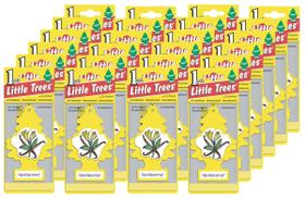 Purificador de ar para carro Little Trees Vanillaroma Scent, pacote com 24