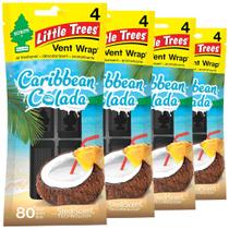Purificador de ar para carro LITTLE TREES Vent Wrap Caribbean Colada x16