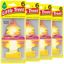 Purificador de ar para carros LITTLE TREES Sunset Beach, pacote com 24 Purificador de ar para carros LITTLE TREES Sunset Beach, pacote com 24