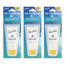 Purificador de ar para férias, protetor solar, desodorizante e perfume, pacote com 3