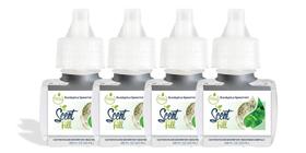 Purificador de ar Scent Fill Eucalyptus Spearmint com 4 recargas Purificador de ar Scent Fill Eucalyptus Spearmint com 4 recargas