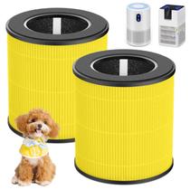 Purificador de ar True HEPA Filter, pacote com 2 unidades Ecleanfy B-D02L/M05