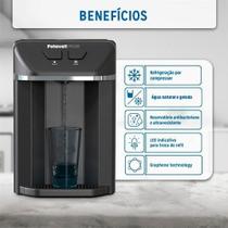 Purificador filtro de cozinha agua gelada e natural Preto 127v - Potavell