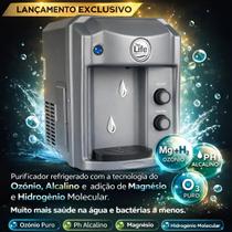 Purificador Hidrogênio Molecular, Magnésio, Água Alcalina e Ozônio MgH2 Heoxi - Top Life Cor:PrataVoltagem:127V Purificador Hidrogênio Molecular, Magnésio, Água Alcalina e Ozônio MgH2 Heoxi - Top Life Cor:PrataVoltagem:127V