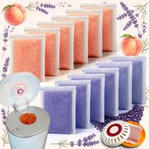 PurifyLogix Refil de Desodorizadores para Lixeira de Fraldas 12 unidades Lavanda e Pêssego PurifyLogix Refil de Desodorizadores para Lixeira de Fraldas 12 unidades Lavanda e Pêssego