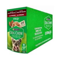 Purina Dog Chow Sachê Cães Adultos Cordeiro/Molho 100g 15 Un