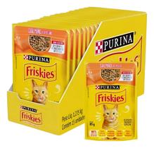 Purina Friskies Gato Adulto Sachês Salmão 85g 15 Unid