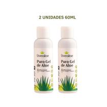 Puro Gel Aloe orgânico Babosa Puro Natural Vegano 60ml/120ml/210m/500ml - Livealoe