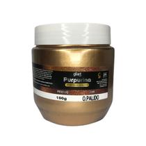 Purpurina em Pó Gliart 100gr Ouro Palido