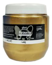 Purpurina Em Pó Glitter Ouro Velho 100g