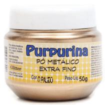 Purpurina Glitter 50g Ouro Pálido