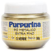 Purpurina Glitter 50g Ouro Verde