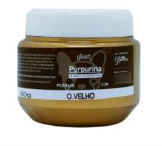 Purpurina Glitter Gliart - Pó Metálico Cor Ouro Velho - Extra Fino - 50g
