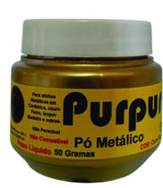 Purpurina Pó Metálico Ouro Rico Dourado Pote 50gramas Artesanato Pátinas Purpurina Pó Metálico Ouro Rico Dourado Pote 50gramas Artesanato Pátinas