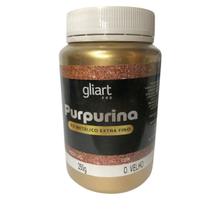 Purpurina Pó Metálico Ouro Velho Extra Fino Gliart 250g