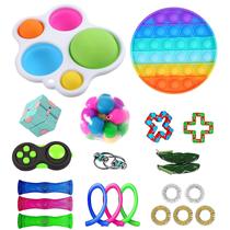 Push Bubble Fidget Sensory Toy Autismo Necessidades Especiais Stress Reli