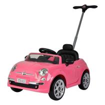 Push Car Best Ride On Cars Fiat 500 Pink com música e luz Push Car Best Ride On Cars Fiat 500 Pink com música e luz