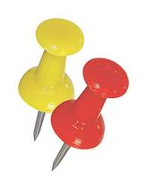 Push Pins Hillman, cores variadas, pacote com 16 Push Pins Hillman, cores variadas, pacote com 16