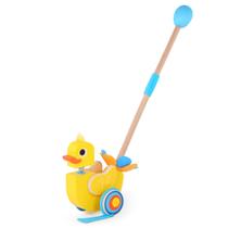 Push Toy Battat Waddling Wooden Duck Walks & Flaps 12 milhões ou mais