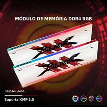 PUSKILL RGB DDR4 Memória RAM 8GB 16GB 3600MHz 3200MHz DIMM Memória Ram para jogos de mesa