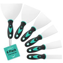 Putty Knife Doimeri, pacote com 6, 2,5 cm 3,8 cm, 5 cm, 7,6 cm, 10,2 cm, 12,7 cm