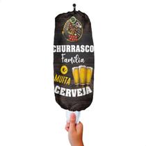 Puxa Saco de Tecido Churrasco Família Dispenser Porta Sacolas Divertido Novadecora Puxa Saco de Tecido Churrasco Família Dispenser Porta Sacolas Divertido Novadecora