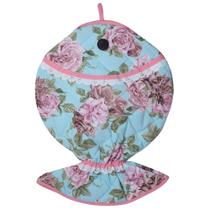 Puxa Saco Em Formato De Peixe 45cm X 32cm Estampado Tecido Misto - Floral Tiffany