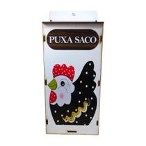 Puxa Saco mdf Modelo Galinha de Pendurar - Adesivado Puxa Saco mdf Modelo Galinha de Pendurar - Adesivado