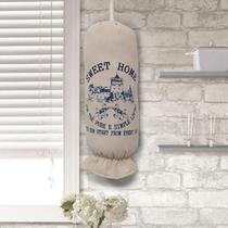 Puxa saco Sweet Home 43x22cm Azul Puxa saco Sweet Home 43x22cm Azul