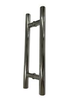 Puxador 30cm Inox Polido Tubular Redondo, Entre Furos 20cm
