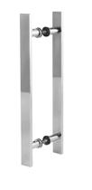 Puxador 40CM de Alumínio Porta Vidro Madeira Pivotante Barra Chata 40 cm - Kits vital
